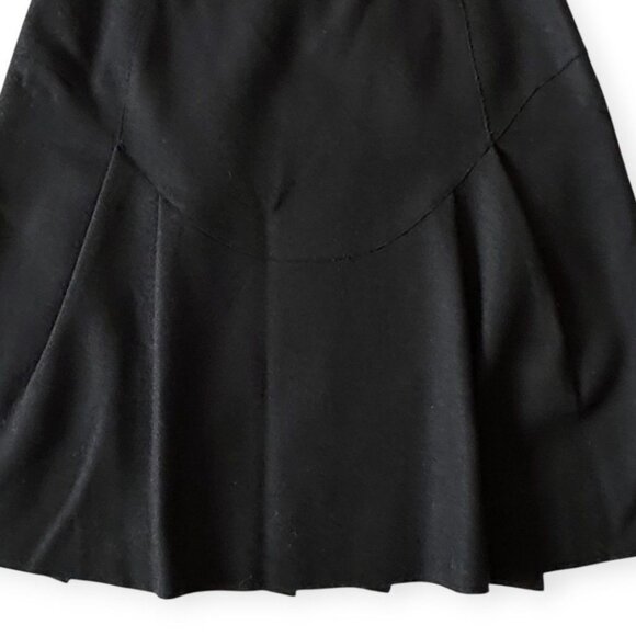 Miu Miu FW06 Felt Wool Architectural Skirt Black IT44 - Picture 8 of 13